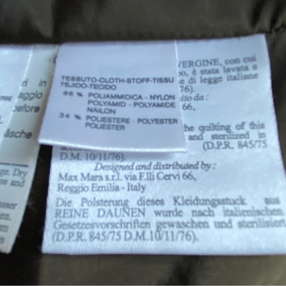 Max Mara Weekend Down Filled Quilted Crop Jacket - 10 - Picture 13 of 16